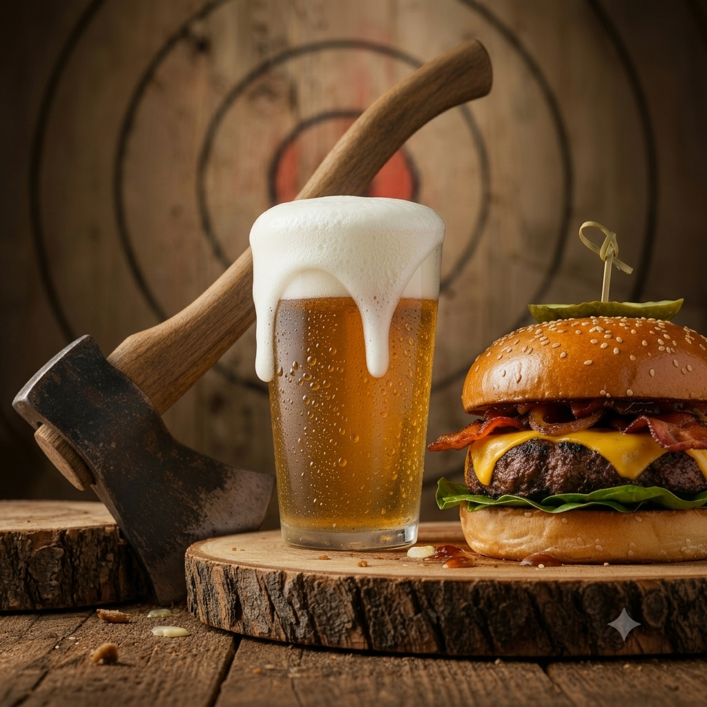 Evento 25 Julio - Hachas Burguer Hidromiel