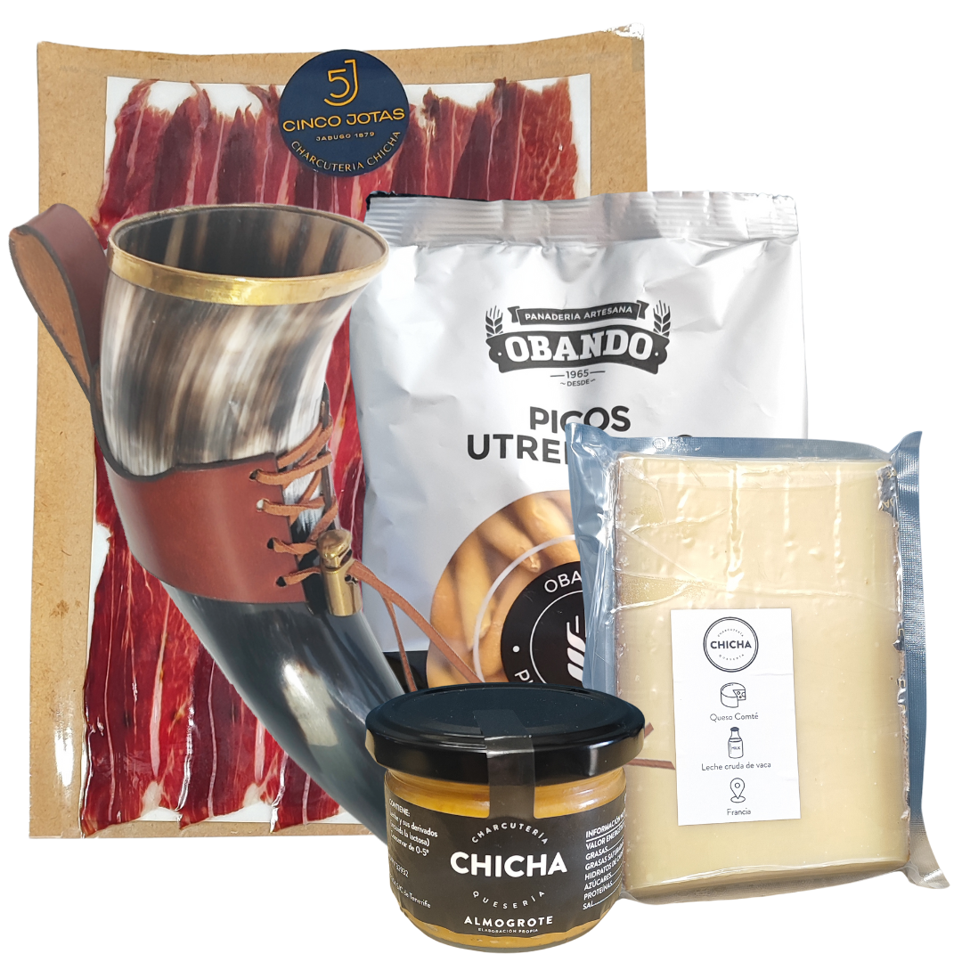 Caja de Regalo Mítica: Hidromiel, Cuerno y Gourmet de los Dioses