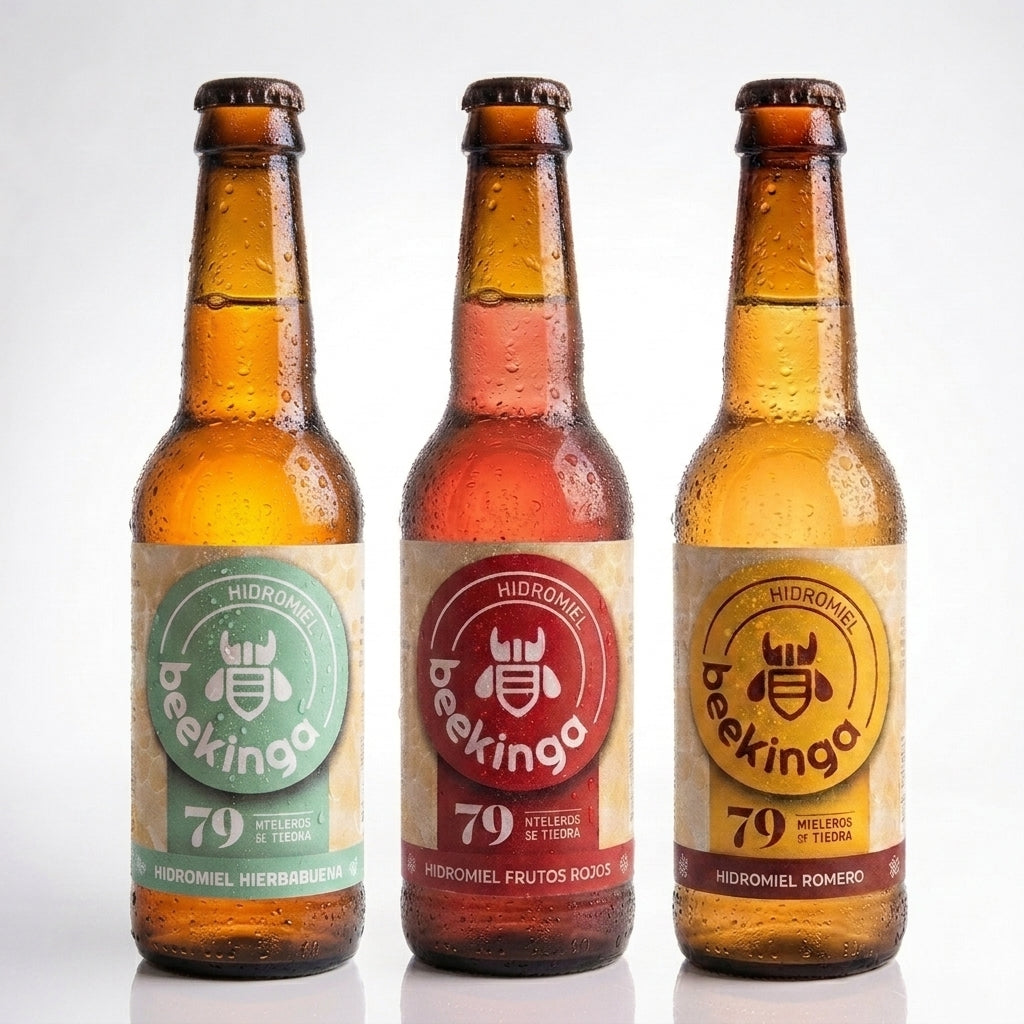 COMBO Beekinga  - 3 Sabores - Pack de 6 o 12 botellines de 33cl