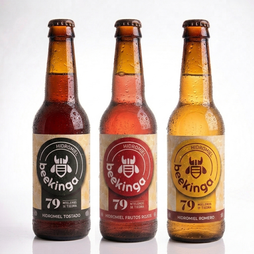 COMBO Beekinga  - 3 Sabores - Pack de 12 botellines de 33cl
