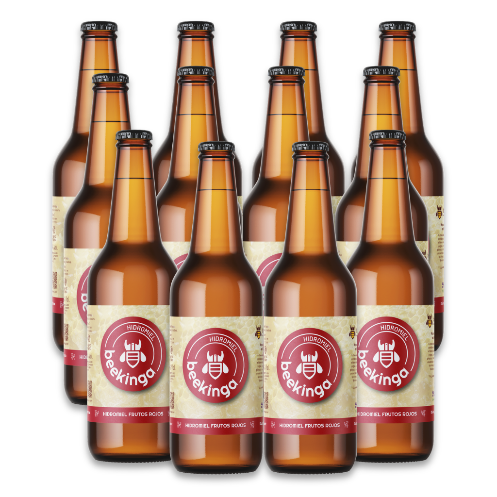 Beekinga Frutos Rojos - Pack de 12 botellines de 33cl