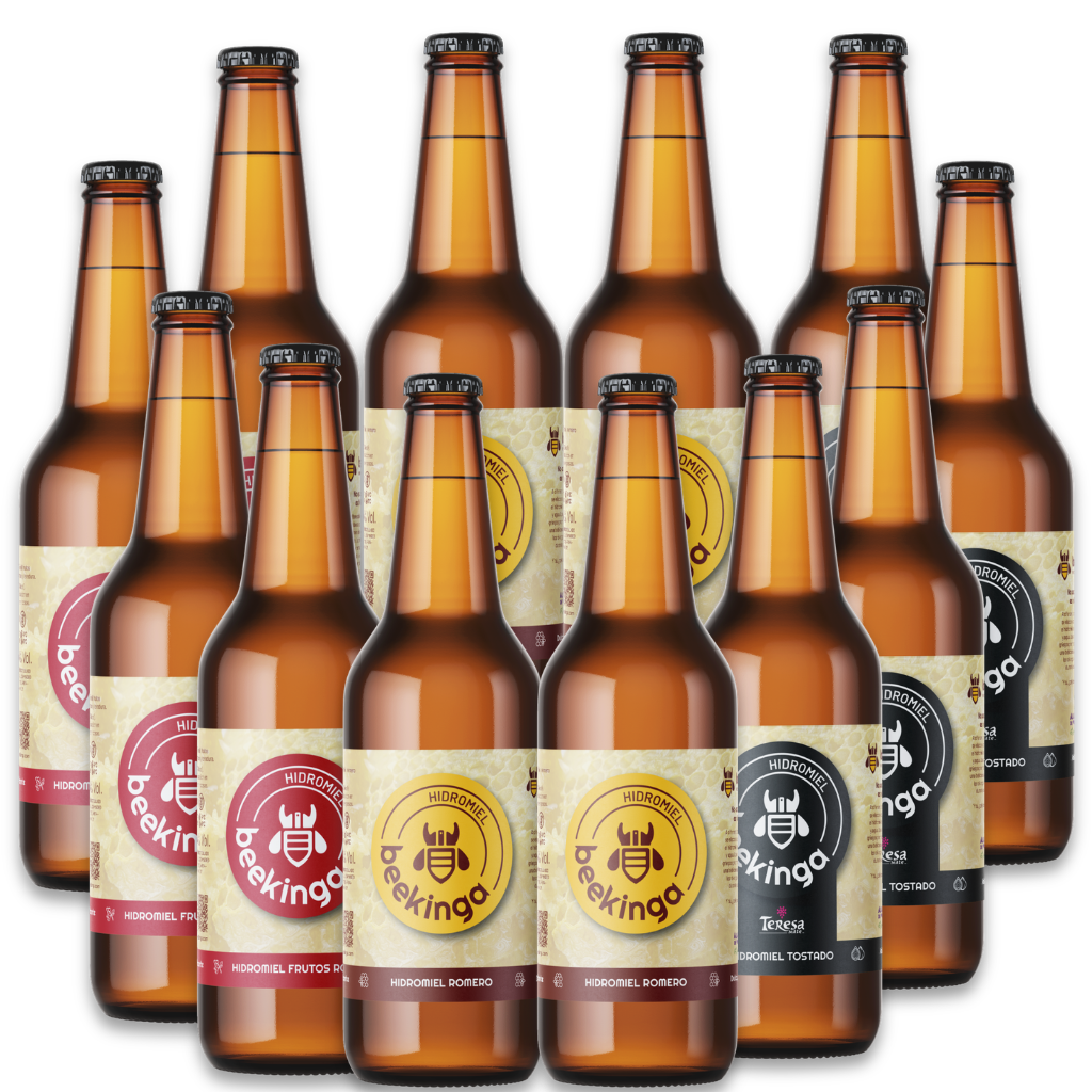 COMBO Beekinga  - 3 Sabores - Pack de 12 botellines de 33cl