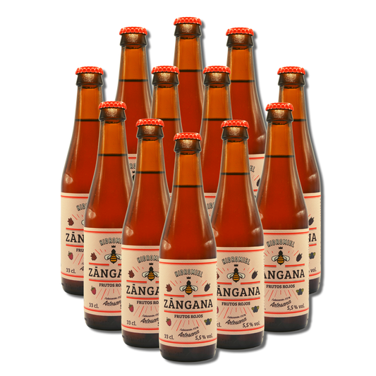 Zángana Frutos Rojos - Pack de 12 botellines de 33cl