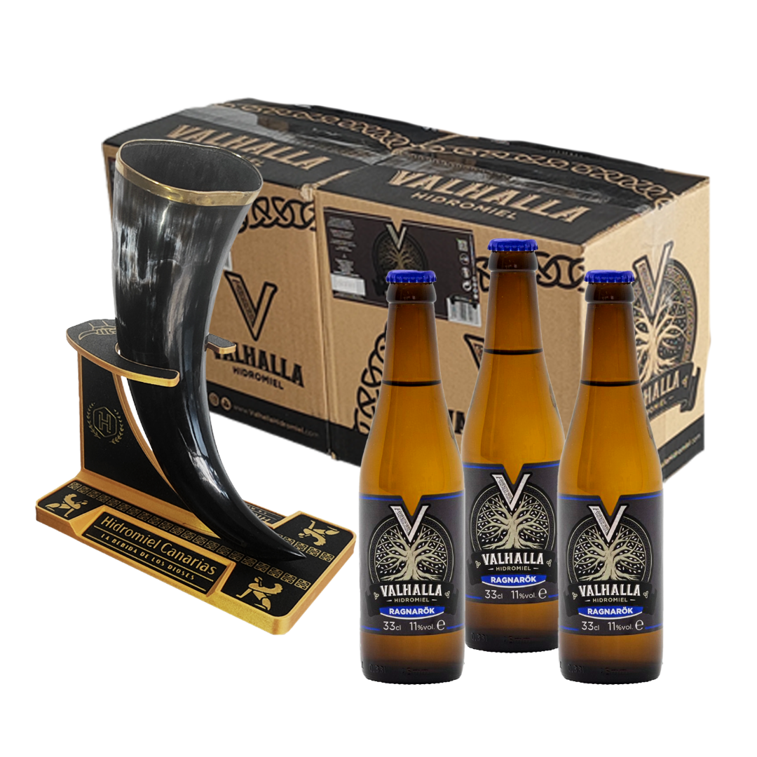 Pack Ragnarök - Cuerno Vikingo y 2 cajas de Ragnarök 33 CL